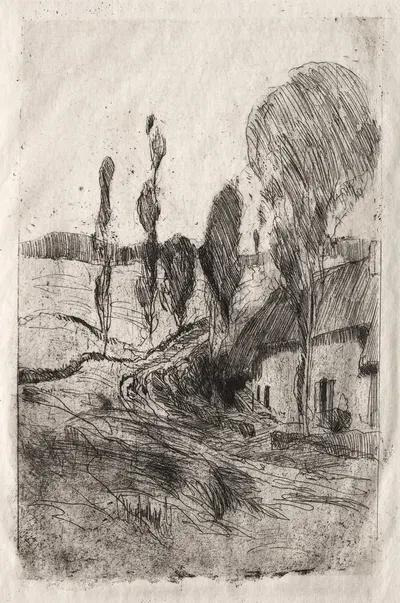 French Landscape by Джон Генри Твактман — digital art print download