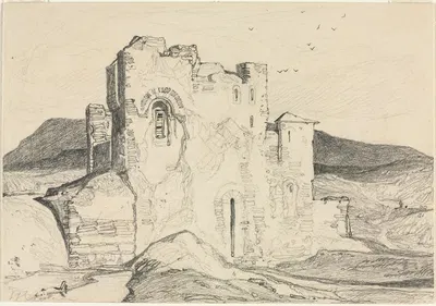 A Castle in Normandy by Джон Селл Котман — digital art print download