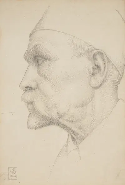 Self-portrait by Джозеф Эдвард Саутолл, 1943 — digital art print download