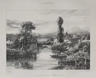 View near Alençon by Жюль Дюпре, 1839 — digital art print download