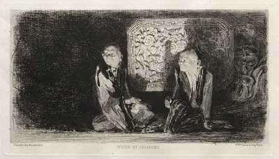 Ivory and Celadon by Jules-Ferdinand Jacquemart, 1872 — digital art print download
