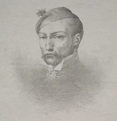 Théodore Géricault by Léon Cogniet, c. 1824 — digital art print download