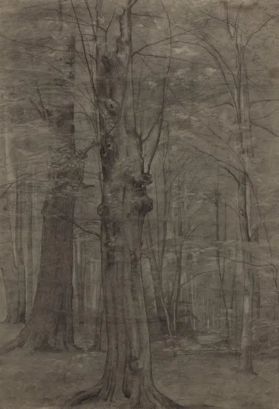 Trees by Леопольд Боде — digital art print download