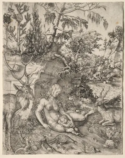 The Penance of St. John Chrysostom by Lucas Cranach the Elder, 1509 — digital art print download