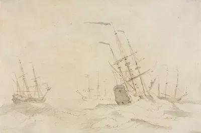 Ships by Людольф Бахуизен, 1650–1700 — digital art print download