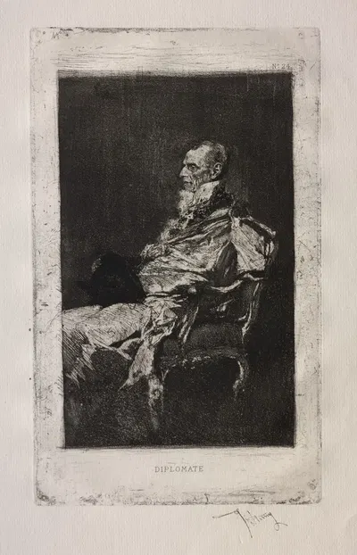 Diplomat by Мариано Фортунь Марсаль, 1868 — digital art print download