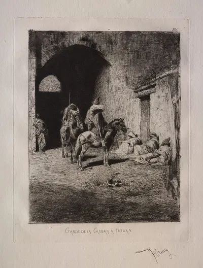 Guard of the Casbah at Tétouan by Мариано Фортунь Марсаль, c. 1873 — digital art print download