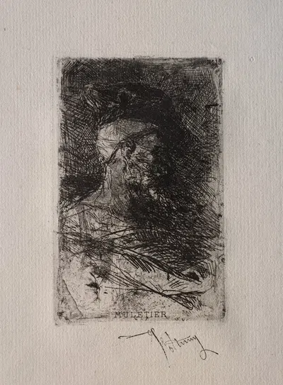 Mule Driver by Мариано Фортунь Марсаль, 1868 — digital art print download