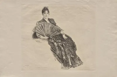 Self-Portrait in a Spanish Costume by Мари Браккемонд, 1880 — digital art print download