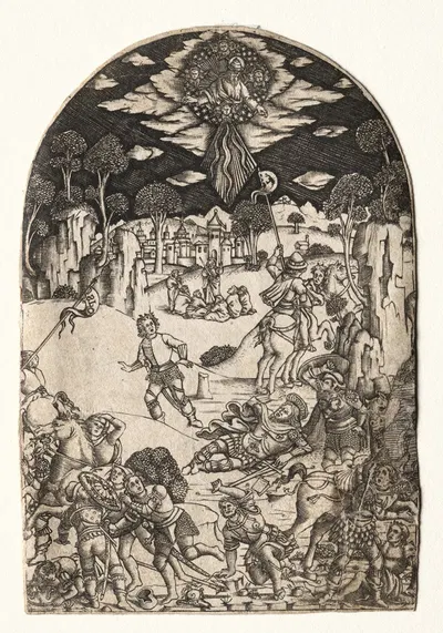 The Conversion of Saint Paul by Matteo di Giovanni — digital art print download