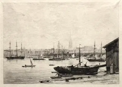 Бордо by Максим Лаллан, 1866 — digital art print download