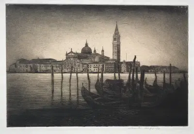 San Giorgio Maggiore by Mortimer Menpes, 1910 — digital art print download