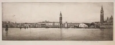 St. Mark's Basin, Venice by Mortimer Menpes, 1910 — digital art print download