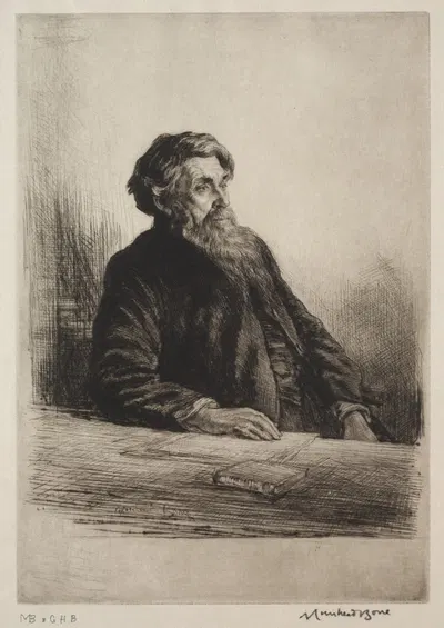 Dr. James, President of St. John's College, Oxford by Мюрхед Бон — digital art print download