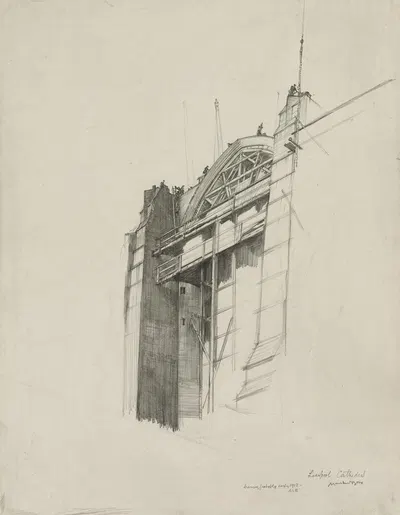 Liverpool Cathedral by Мюрхед Бон, 1913 — digital art print download