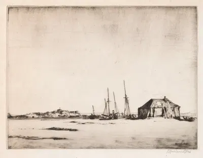 Рай, с Камбера by Мюрхед Бон, 1907 — digital art print download