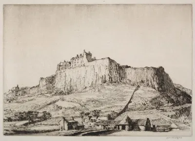 Stirling Castle, No. 2 by Muirhead Bone, 1909 — digital art print download