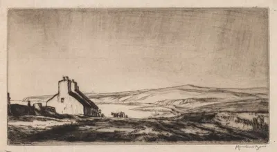 Third Study for 'The Ballantrae Road' by Muirhead Bone, 1908 — digital art print download
