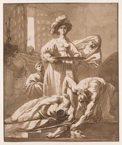 Salome with the Head of John the Baptist by Николай Кнупфер, c. 1650 — digital art print download