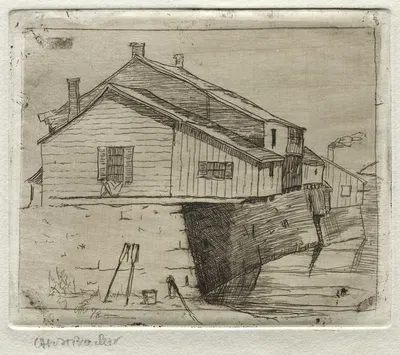 Коттеджи, Кливленд by Отто Генри Бахер, 1878 — digital art print download
