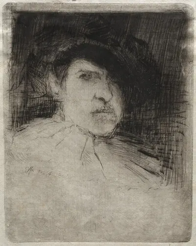 Self-Portrait in Costume by Отто Генри Бахер, 1880 — digital art print download