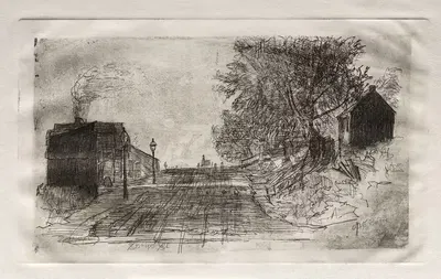 Весенний переулок, сентябрь 1878 by Отто Генри Бахер, 1878 — digital art print download