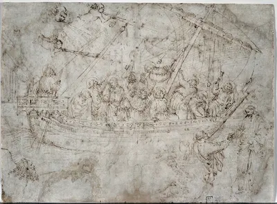 Two Drawings of Ships by Parri Spinelli — digital art print download