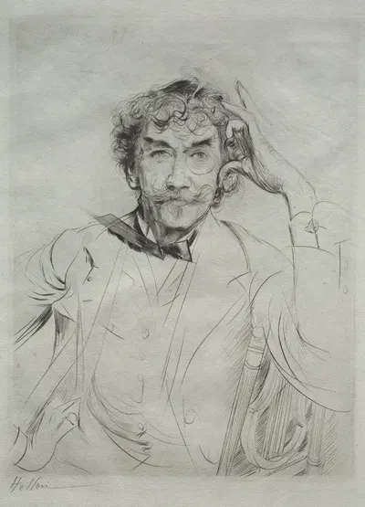 James MacNeill Whistler by Поль Сезар Элью, 1897 — digital art print download