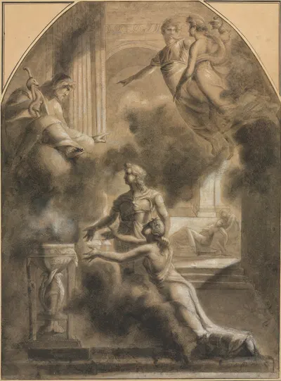 Mythological Scene by Пьер-Поль Прудон — digital art print download