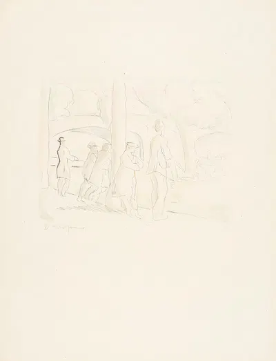 Am Hippodrom (Lebenskomödie, 6) by Рудольф Гроссманн, 1921 — digital art print download