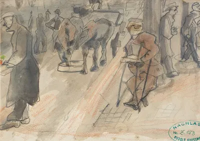 Beggar by Рудольф Гроссманн, 1910 — digital art print download