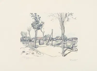 Berliner Vorstadt bei Zehlendorf (Um Berlin) by Рудольф Гроссманн, 1912 — digital art print download
