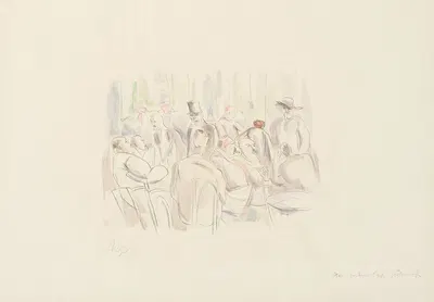 Café Grössenwahn (Cocain, 10) by Рудольф Гроссманн, 1924 — digital art print download