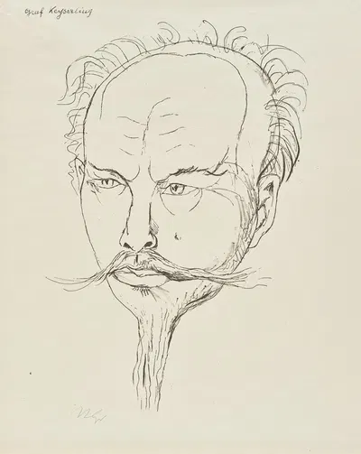 Hermann Graf Keyserling by Рудольф Гроссманн, 1925 — digital art print download