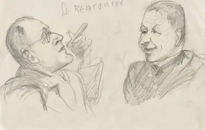 Le Rencontre by Рудольф Гроссманн, 1925-1930 — digital art print download
