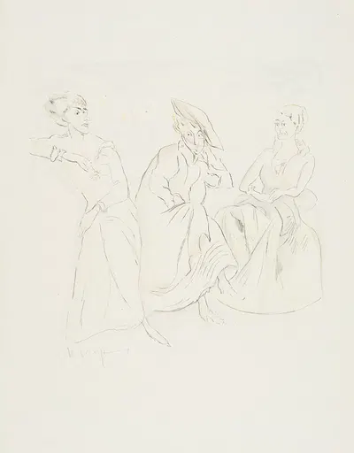 Sie haben sich nichts zu sagen (Lebenskomödie, 2) by Рудольф Гроссманн, 1921 — digital art print download