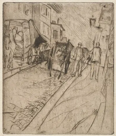 Street in Montmartre by Рудольф Гроссманн, 1906 - 1910 — digital art print download
