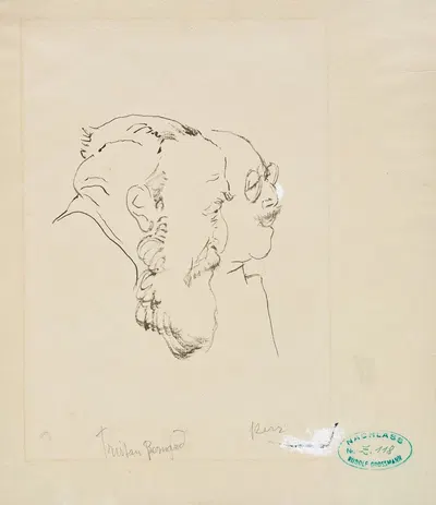 Tristan Bernhard , Alfred Kerr by Рудольф Гроссманн, 1926-1927 — digital art print download