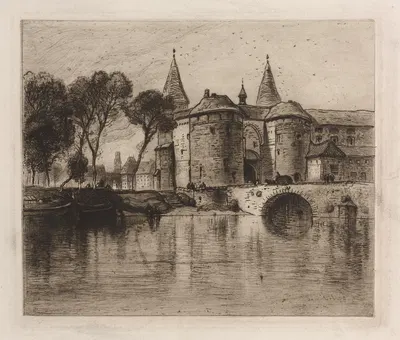 Pont de Grand, Bruges by Samuel Colman, 1884 — digital art print download