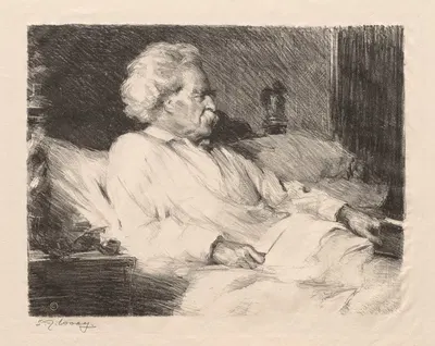 Mark Twain by Самуэль Джонсон Уулф — digital art print download