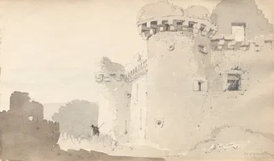 Ruined Castle by Samuel Prout, 1814 — digital art print download