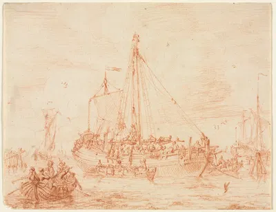 Preparation of the Herring Bark by Sieuwert van der Meulen, 1700–1730 — digital art print download