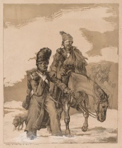 Return from Russia by Теодор Жерико, c. 1818 — digital art print download