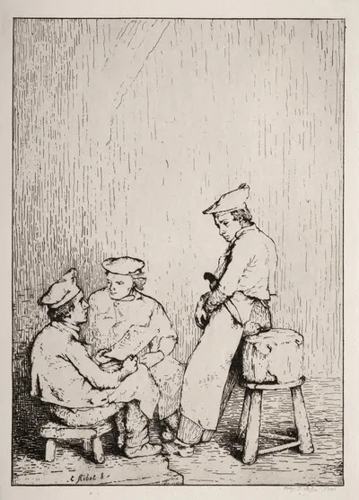 La Carte by Théodule Ribot — digital art print download