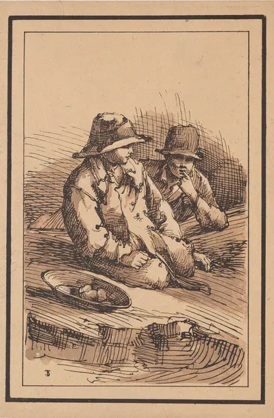 Two Boys by Томас Баркер, 1801 — digital art print download