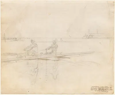 The Biglin Brothers Turning the Stake by Томас Икинс, 1873 — digital art print download