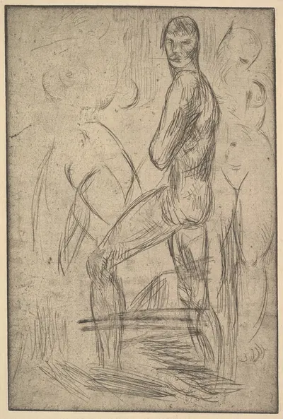 Striding Man by Вильгельм Лембрук, 1914 — digital art print download
