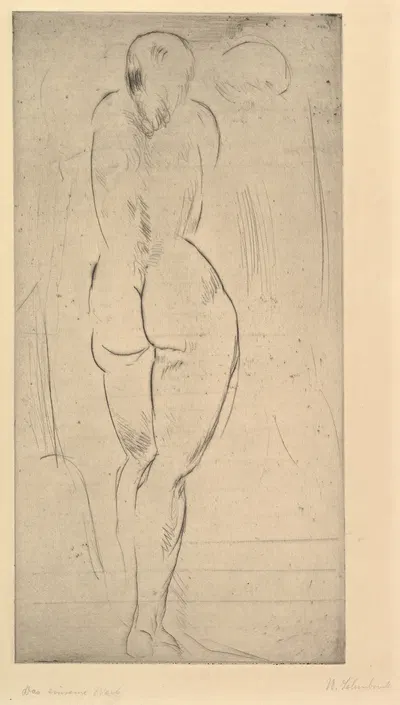 The Solitary Woman (Das einsame Weib) by Вильгельм Лембрук, 1914 — digital art print download