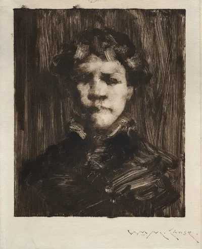 Head of a Boy by Уильям Мерритт Чейз, c. 1878 — digital art print download
