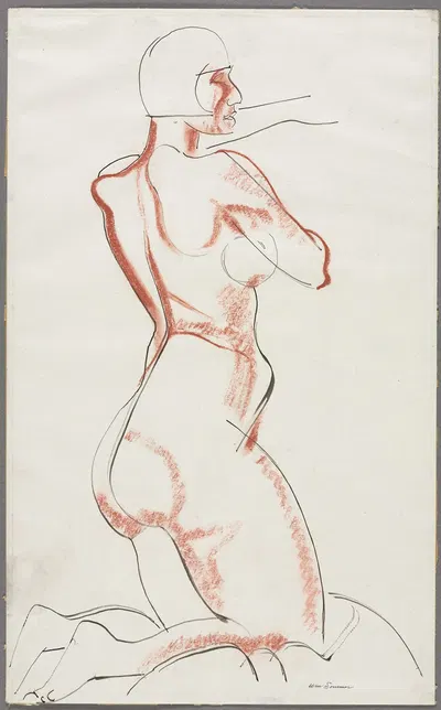 Nude Figure by Уильям Соммер, c. 1927 — digital art print download
